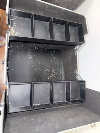 Carrito-Maleta purpurina uñas/peluquería