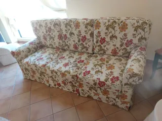Divano 3 posti floreale come nuovo