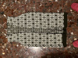 Chaleco étnico verde y blanco Talla hasta la 44