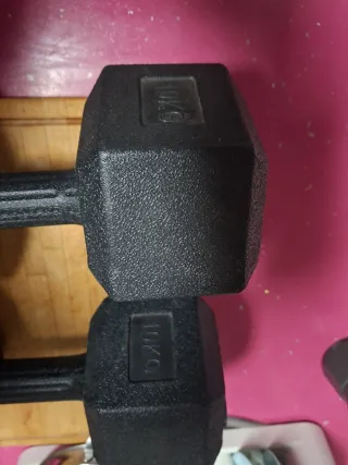 Mancuernas hexagonales 10kg (par) NO NEGOCIABLE