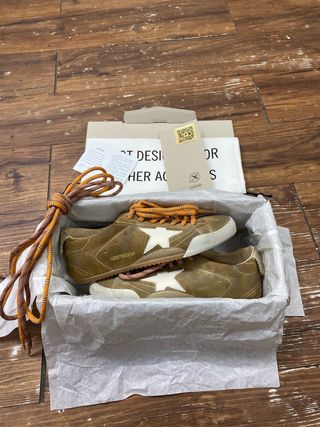 Golden Goose True Star Marrón/Blanco