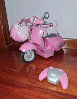 Moto BABY BOOM rosa con mando