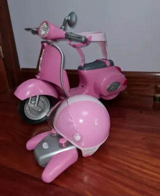 Moto BABY BOOM rosa con mando