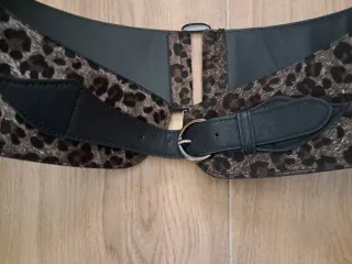 Cinturón mujer estampado leopardo Nuevo