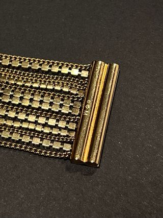 Pulsera Swarovski dorada con cristales