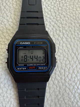 Reloj Casio F-91W Negro