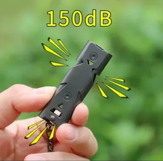 Silbato de supervivencia doble tubo