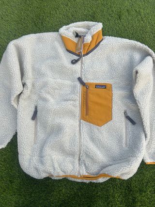 Felpa Patagonia Fleece Beige/Arancione Taglia L
