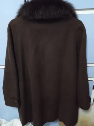 Abrigo ante vintage marrón
