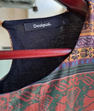 DESIGUAL T-L BLUSA ESTAMPADA VINTAGE