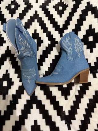 Botín vaquero denim