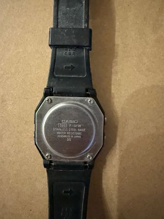 Reloj Casio F91W - Made in Japan