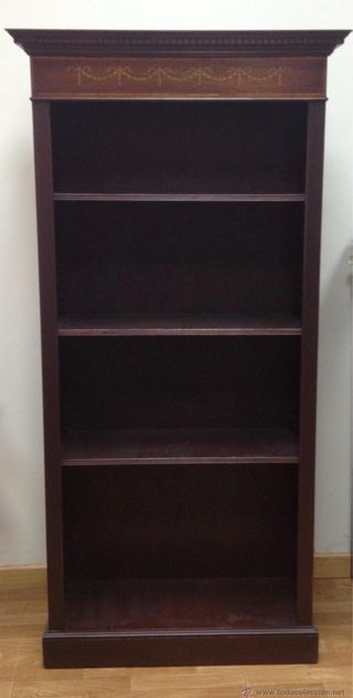 Librería clásica madera Marquetería