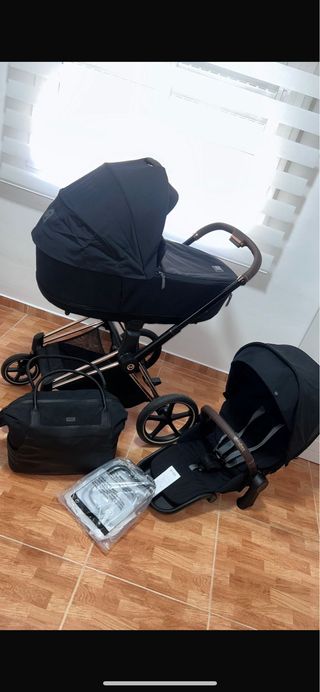 Carrito de bebé completo negro