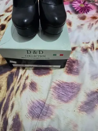 Scarpe eleganti nere D&D donna taglia 40