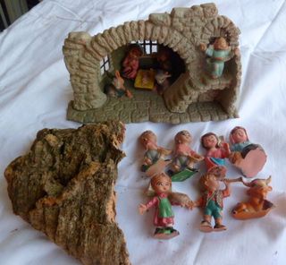 Pesebre y figuras Belén cabezones 6cm