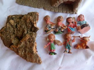 Pesebre y figuras Belén cabezones 6cm