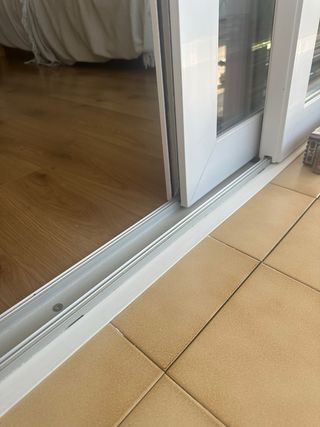 Ventana balconera corredera PVC blanco