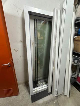 Ventana balconera corredera PVC blanco