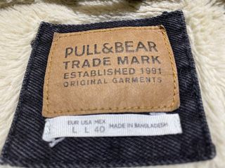 Cazadora Vaquera Negra Forrada Pull and Bear