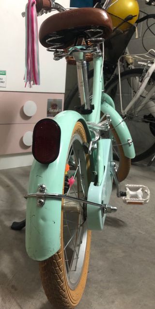 Bicicleta Bobbin Mint con Cesta y ruedines de 16”