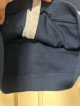 Sudadera Boomerang bicolor gris y azul