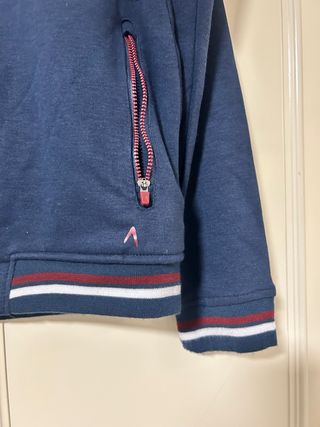 Sudadera Boomerang bicolor gris y azul