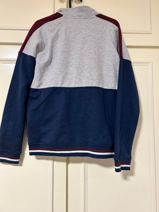 Sudadera Boomerang bicolor gris y azul
