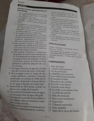 Robot Multiprocesador Vital Express, 8 en 1 - 30 €