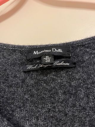 Vestido jersey Massimo Dutti gris