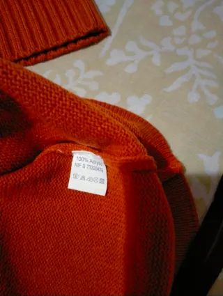 Jersey naranja hombre