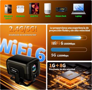 Proyector COOLID 4K 1080P Nuevo