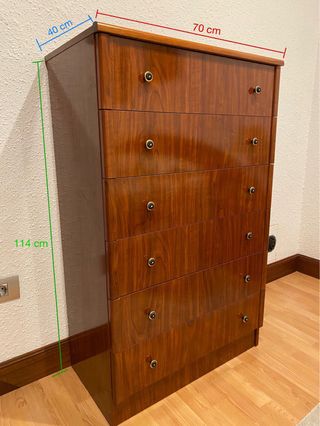 armario , cómoda ,  2 mesillas y cabecero