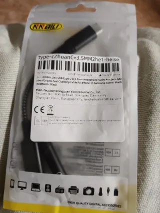 Adaptador NNBILI USB C a Jack 3.5mm