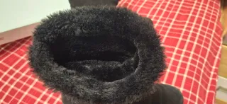 Botas piel ante negras repelente agua