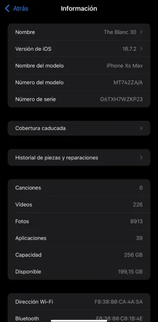 iPhone XS Max 256gb