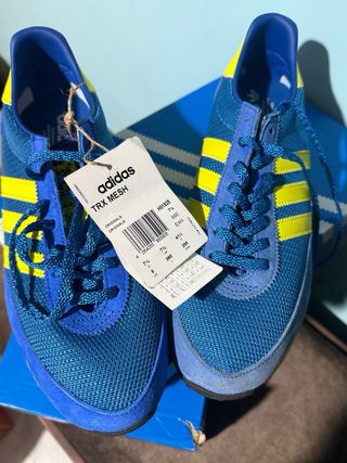 Zapatillas Adidas TRX Mesh Azules y Amarillas