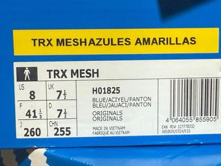 Zapatillas Adidas TRX Mesh Azules y Amarillas