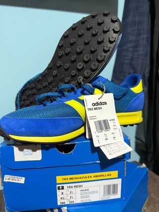 Zapatillas Adidas TRX Mesh Azules y Amarillas