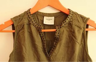 Camiseta sin mangas verde