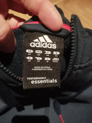 Chaqueta Adidas Hombre Talla M Negra y Roja