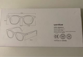 Gafas Warblue Lente Amarilla Negra