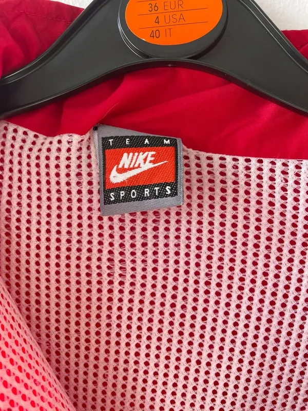 Vintage Bauer Hockey Red Track Jacket - M