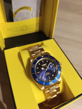 Invicta Pro Diver Automático Dorado y Azul