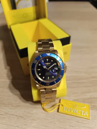 Invicta Pro Diver Automático Dorado y Azul