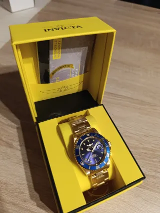 Invicta Pro Diver Automático Dorado y Azul