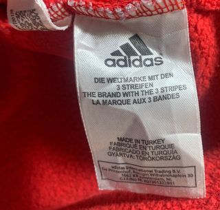 Jersey de cuello redondo Adidas Roja Hombre M