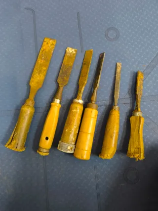 Lote 6 formones para madera