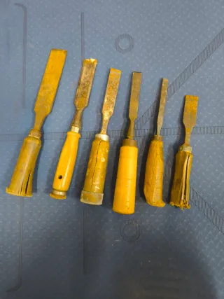 Lote 6 formones para madera