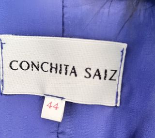 Chaquetón azul Conchita Sanz con pelo
